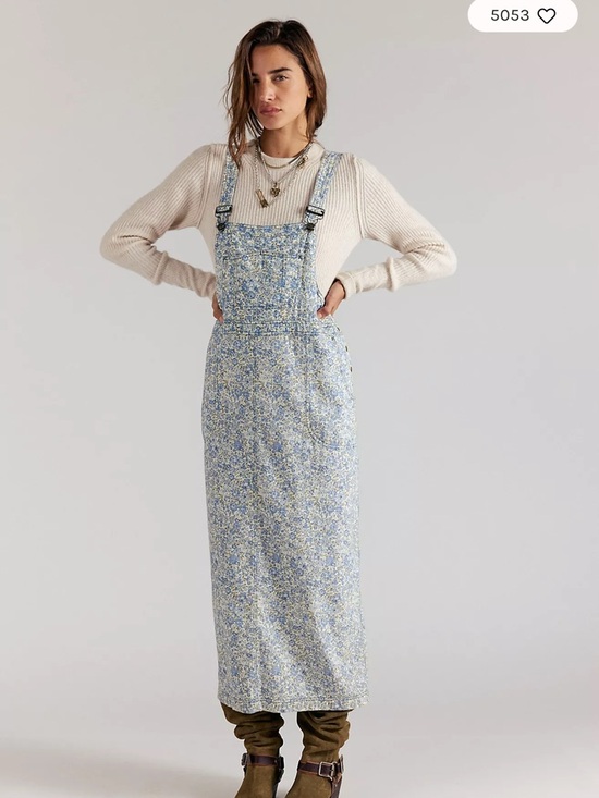 Free People Dresses & Skirts - Free People Hanson Apron Midi Dress